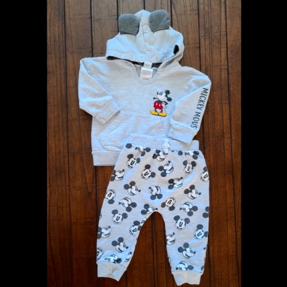 Mickey Mouse, Jogger and Hoodie Set, 18 Months